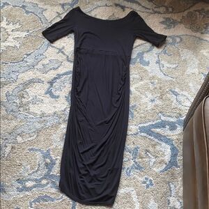 ASOS Tall Maternity Bardot Black Dress US 4